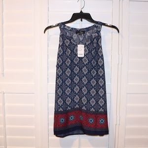 NWT Suzanne Betro Sleeveless Top Size Large